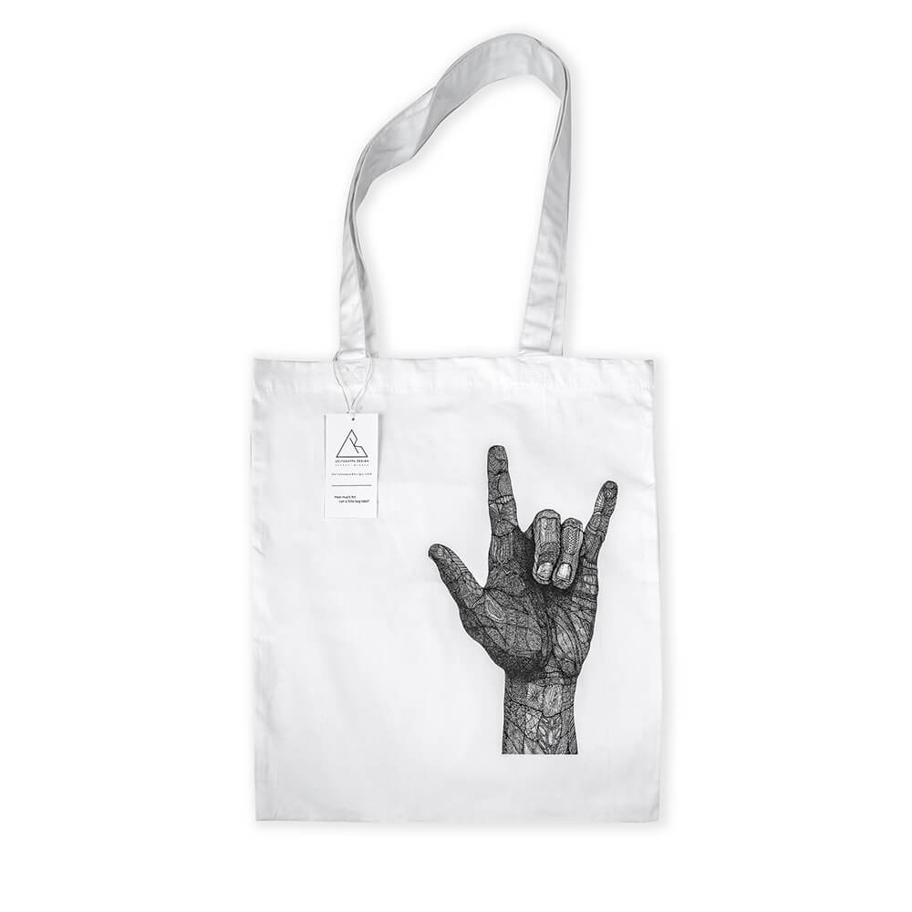 tote bag think positive