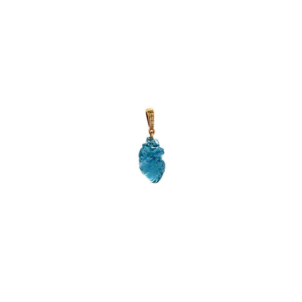 Blue Topaz Heart