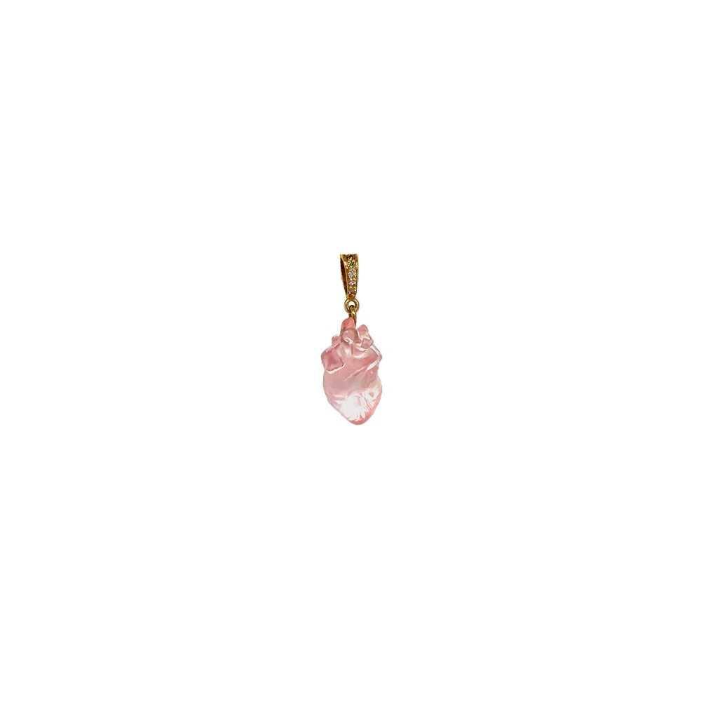 Pink Quartz Heart